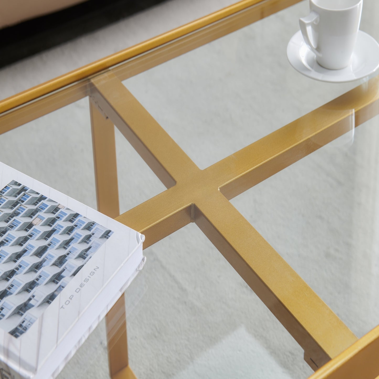 Nexus RectangleCoffee Table - Gold
