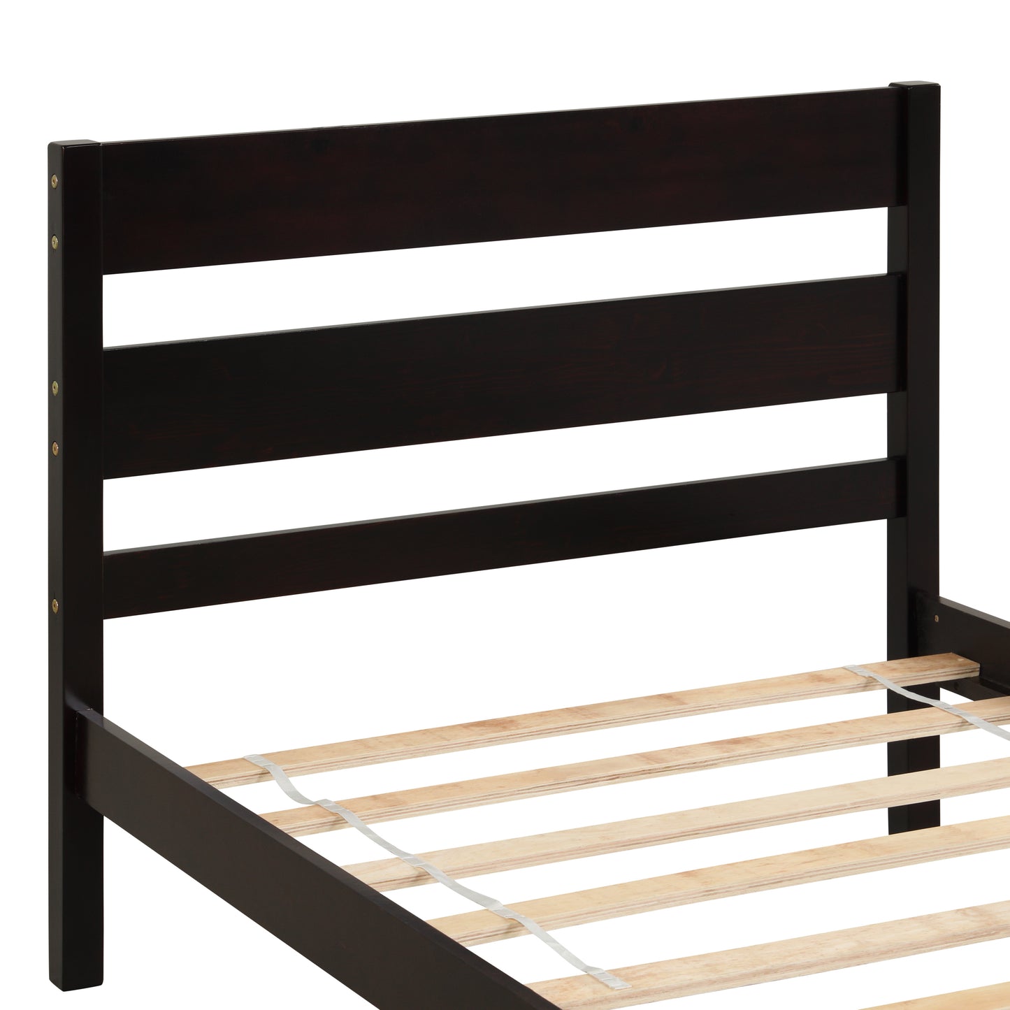 Saba Twin Size Platform Bed Frame - Espresso