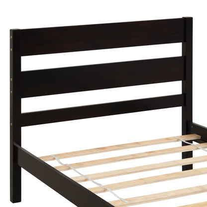 Saba Twin Size Platform Bed Frame - Espresso