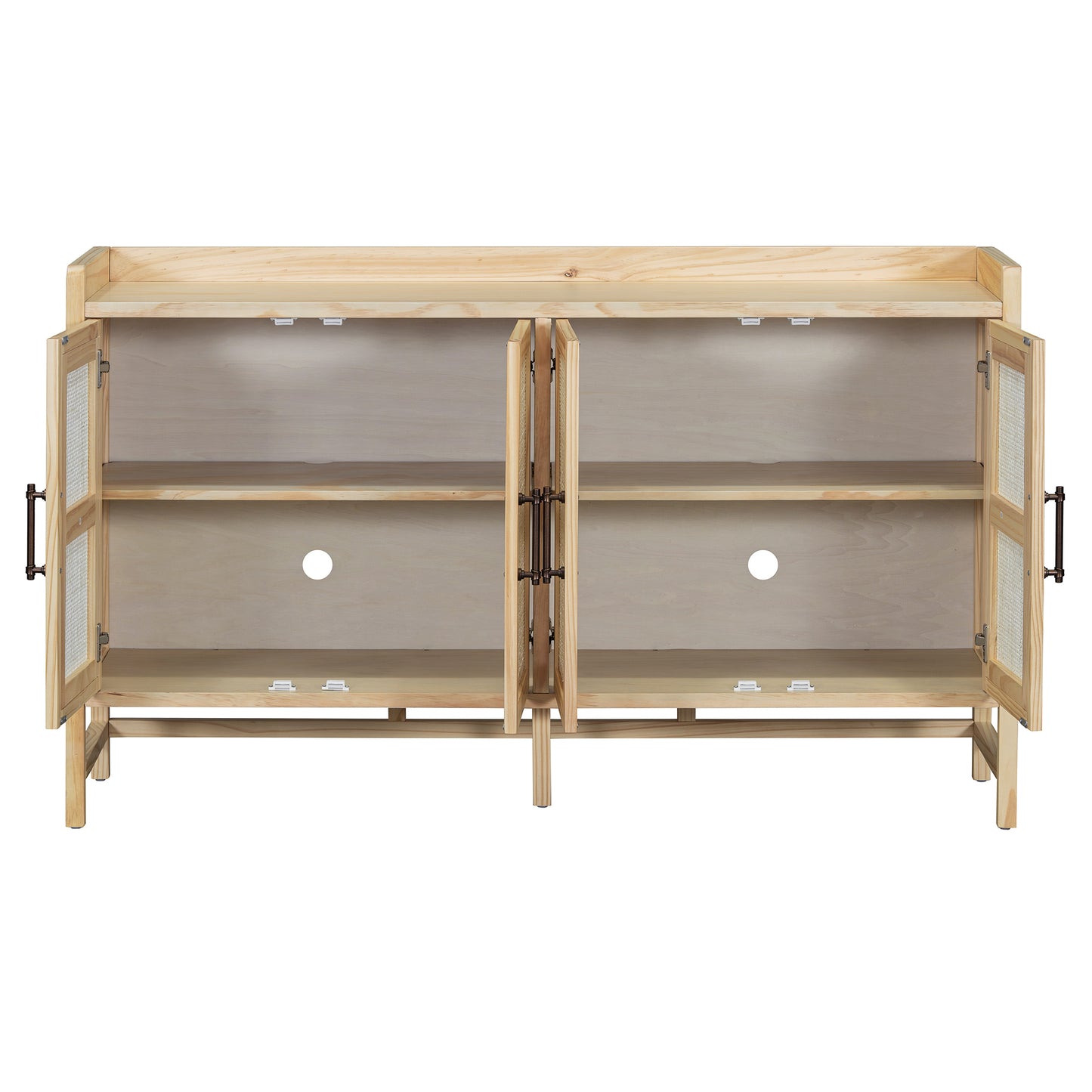 Hana Rattan Doors Sideboard Buffet - Natural
