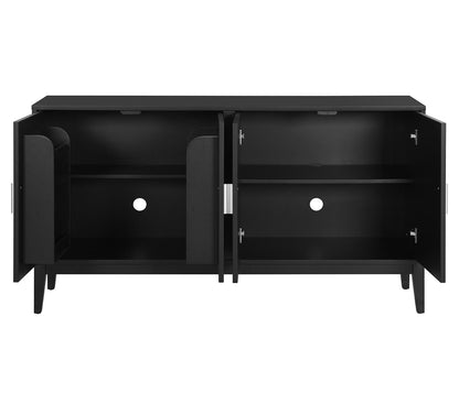 Sonia 4-Door Sideboard Buffet - Black