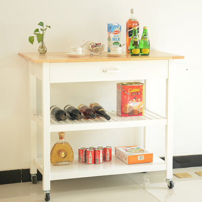 Cruiser Kitchen Island & Kitchen Cart  - White