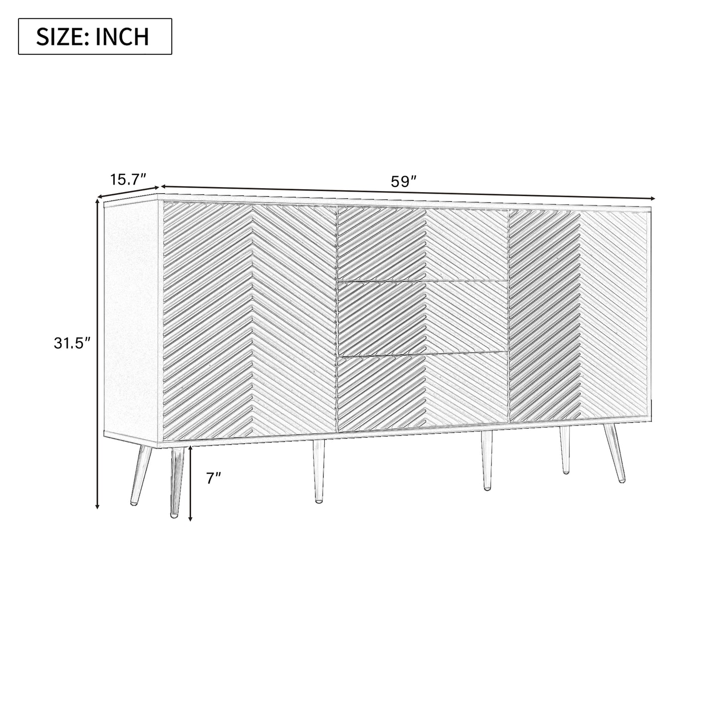 Zaina Modern Sideboard