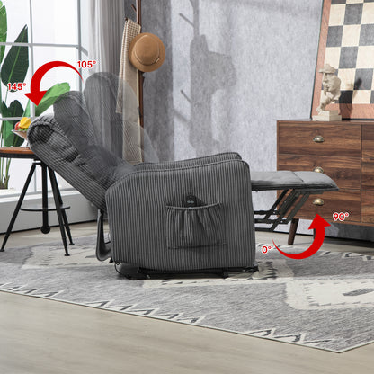 Fraser Electric Recliner Chair - Dark Gray
