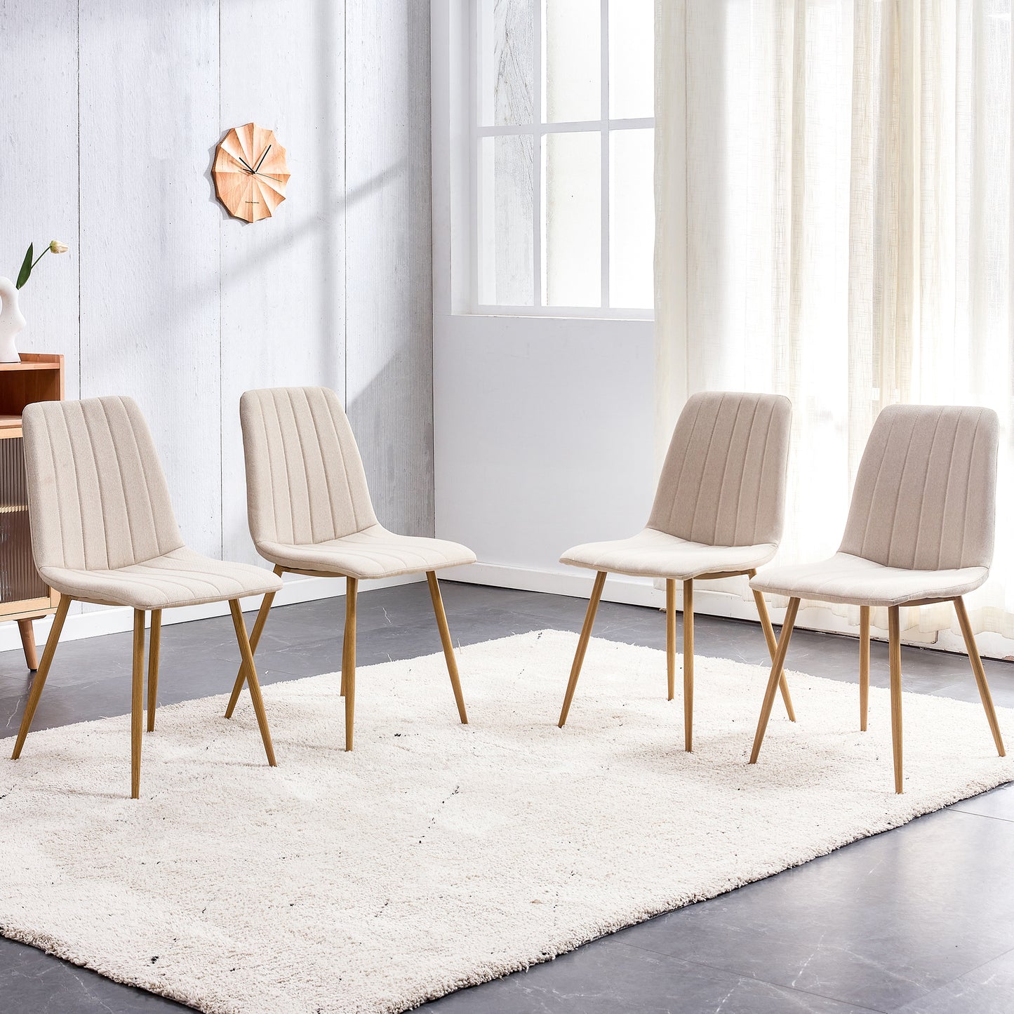 Otto Dining Chair (Set of 4) - Beige