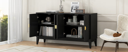 Dalton 4-Door Sideboard Buffet - Black