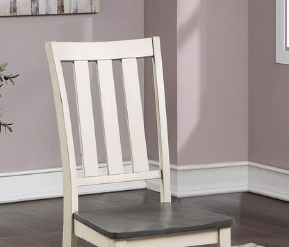 Austin Dining Chair (Set of 2) - Antique White+Gray