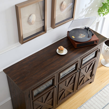 Rosa Farmhouse Sideboard Buffet - Espresso