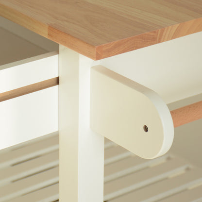 Cruiser Kitchen Island & Kitchen Cart  - White