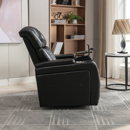 Comfort Max 270 Degree Swivel Power Recliner - Black