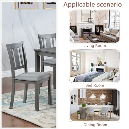 Payton Dining Chairs with Padded Seat (Set of 4) - Gray