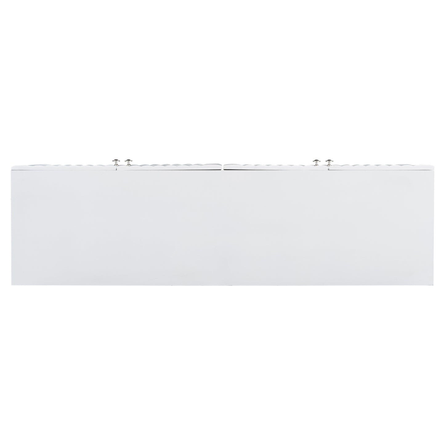 Butler Wavy Pattern Doors Sideboard Buffet - White