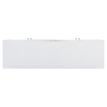 Butler Wavy Pattern Doors Sideboard Buffet - White