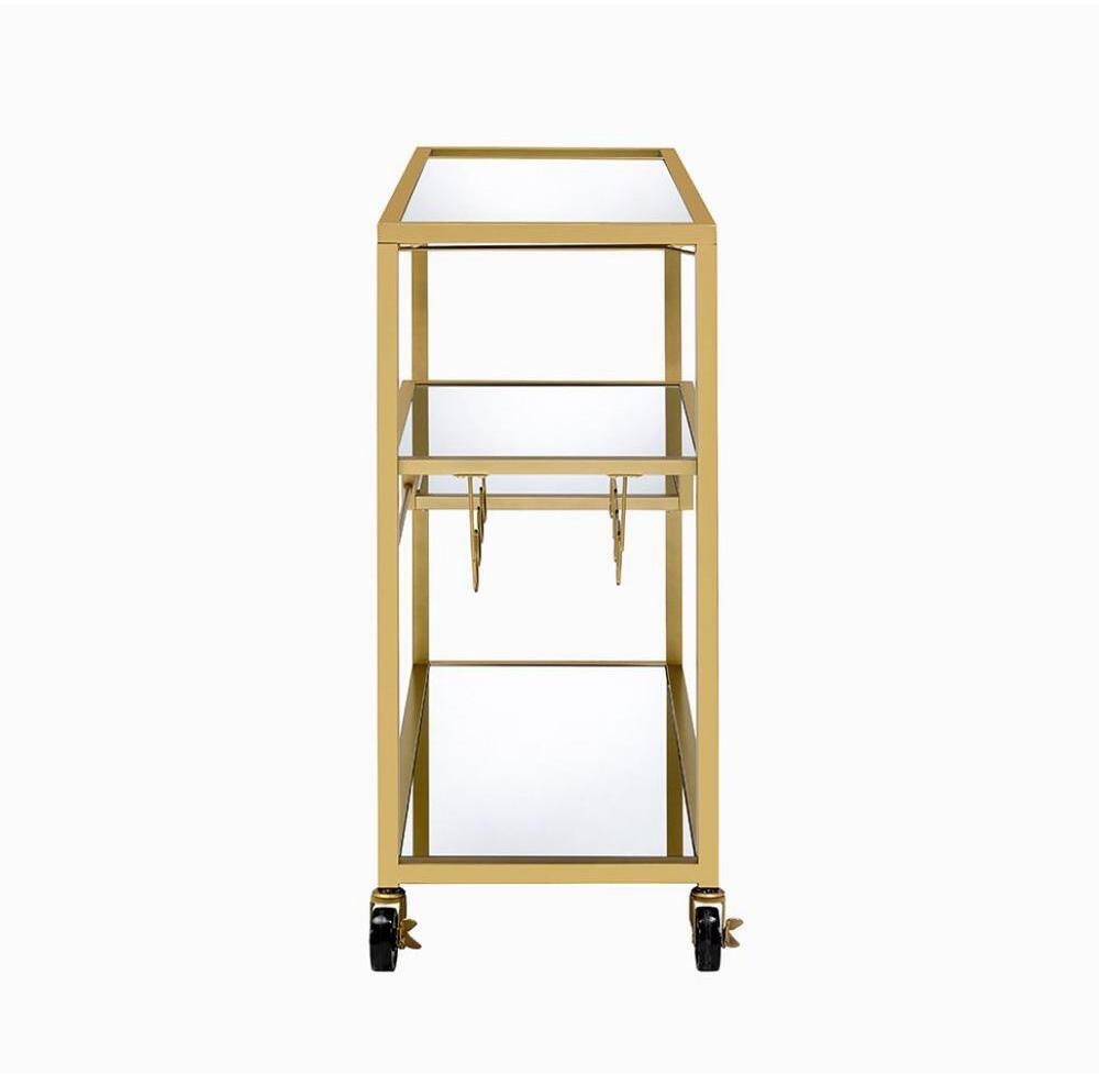 Champagne Serving Cart & Mirror