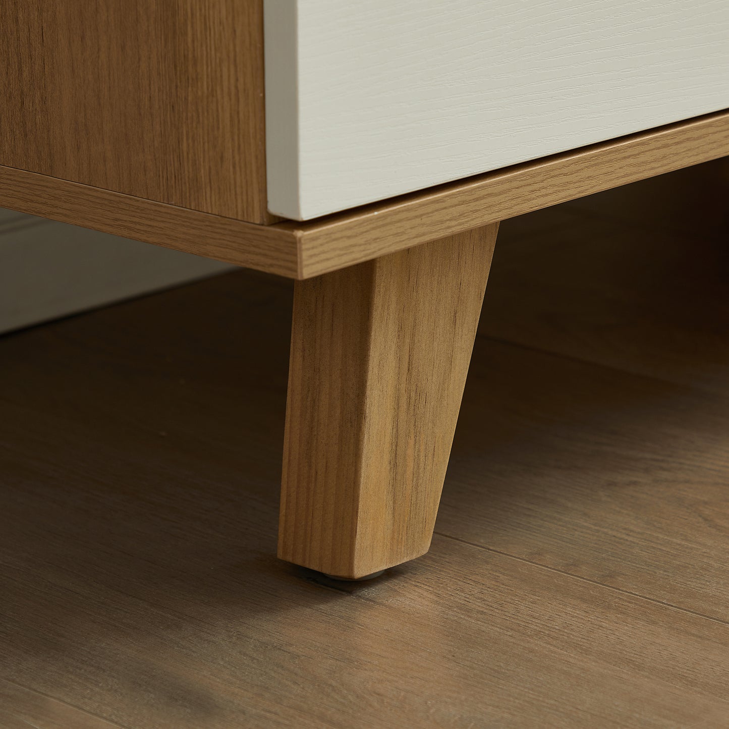 Olson Drawer Dresser Cabinet - White Oak