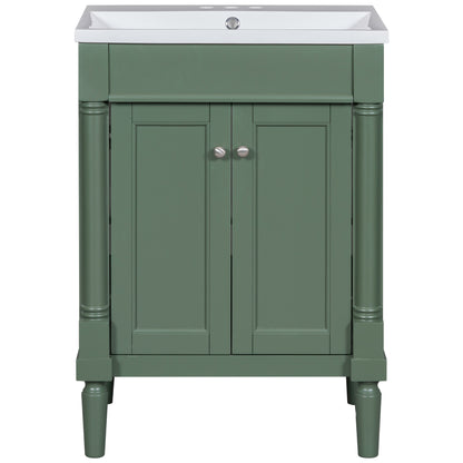 Modern Storage Bathroom Vanity with Top Sink