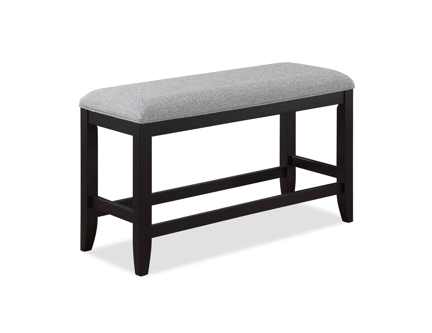 Roisin Fabric Upholstered Counter-Height Bench - Brown