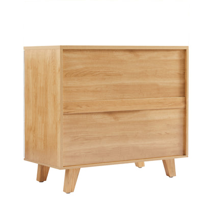Olson Drawer Dresser Cabinet - White Oak