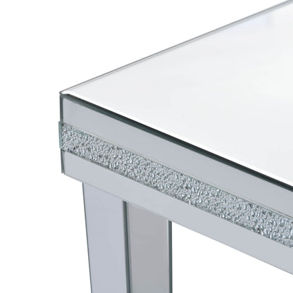 Mirrora Glass Mirrored Coffee Table Set of 3
