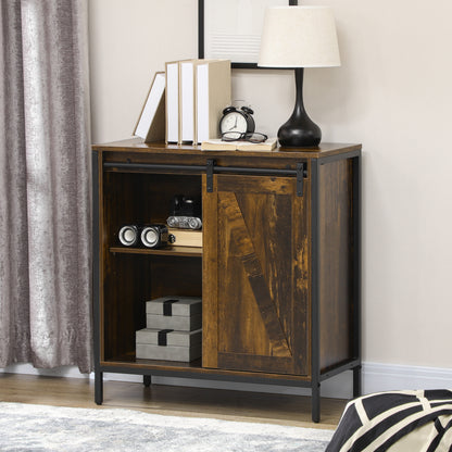 Belle Farmhouse Sideboard Buffet Cabinet - Rustic Brown