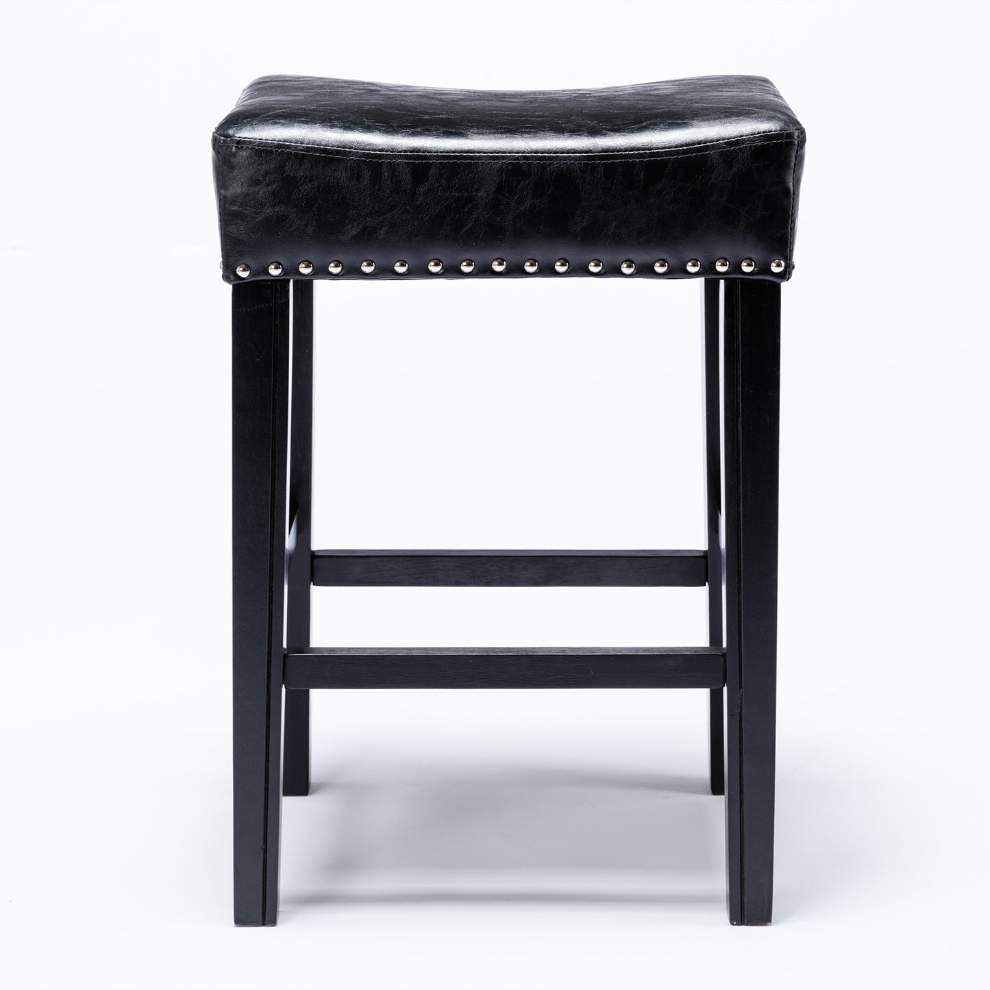 Barn Counter Height 26" Bar Stools - Black  Set of 2