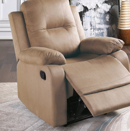 Freda Microfiber Motion Recliner - Peat