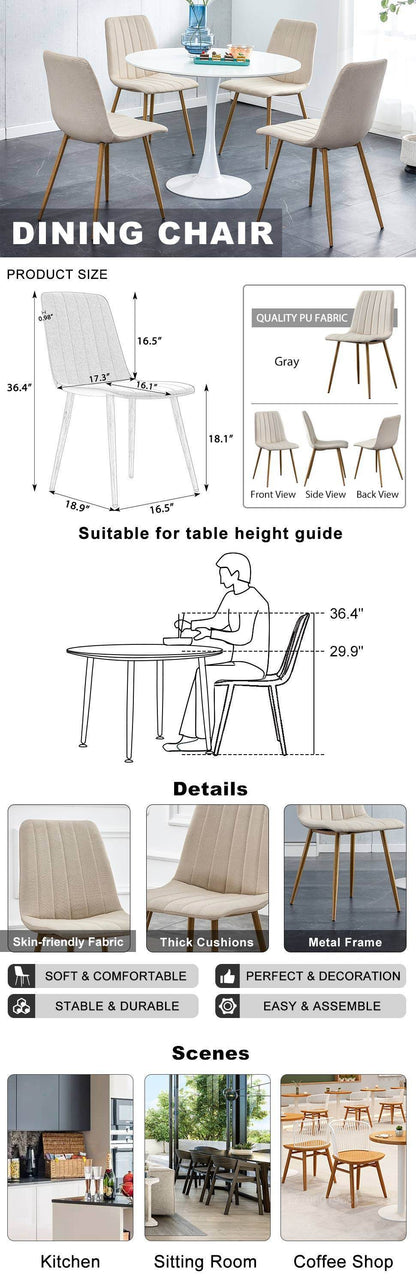 Otto Dining Chair (Set of 4) - Beige