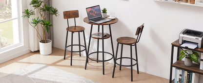 Barnwood Bar Stool Set  - 3 pcs Set