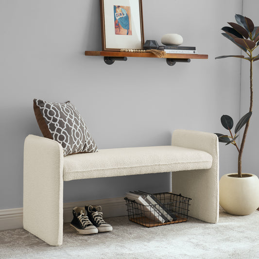 Beto Fabric Bench - Beige