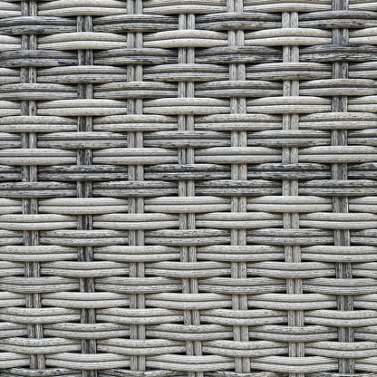 Lindgren 5 Pc Outdoor Patio Rattan Wicker Sectional Sofa Set - Gray