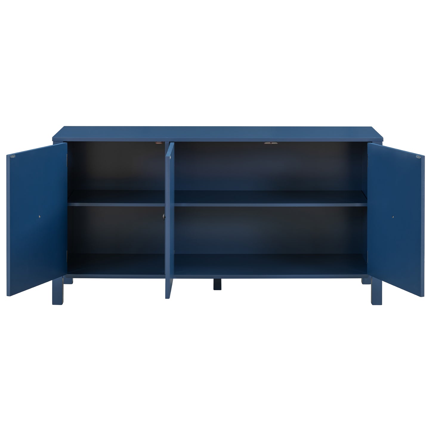 Evie Artistic Three-Door Sideboard Buffet - Navy Blue