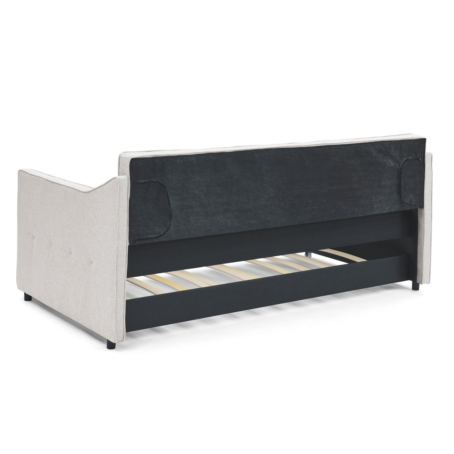 Hana Twin Size Daybed with Twin Size Trundle - Beige