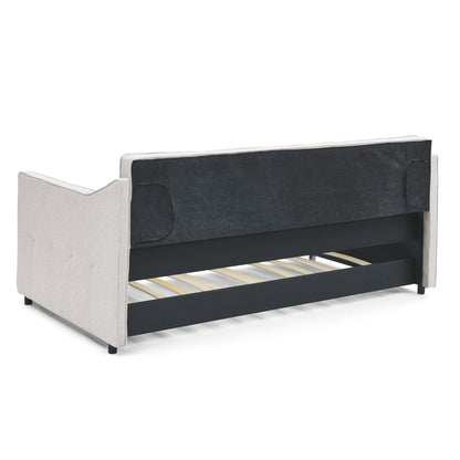 Hana Twin Size Daybed with Twin Size Trundle - Beige