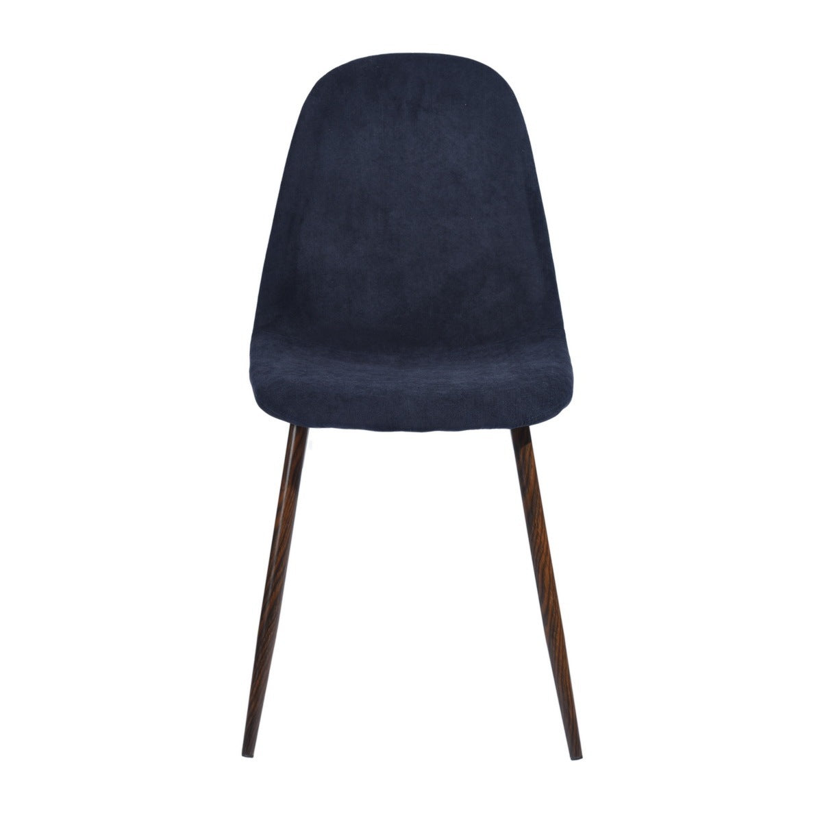 Scandinavian Velvet Chairs (Set of 4) - Dark Blue