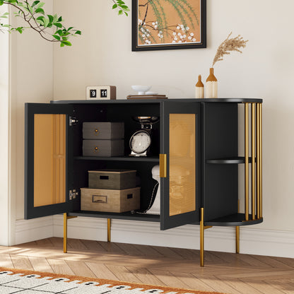 Amari 2- Rattan Door - Black