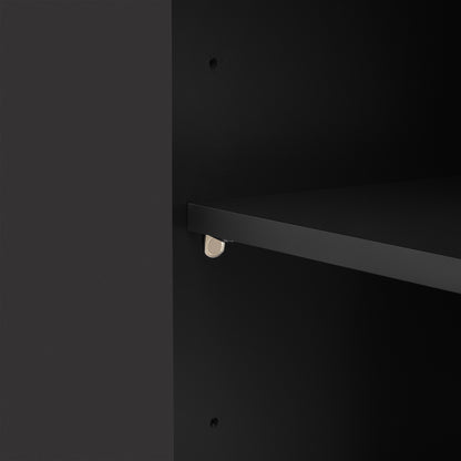 Carri Versatile Four-Door Sideboard Buffet - Black