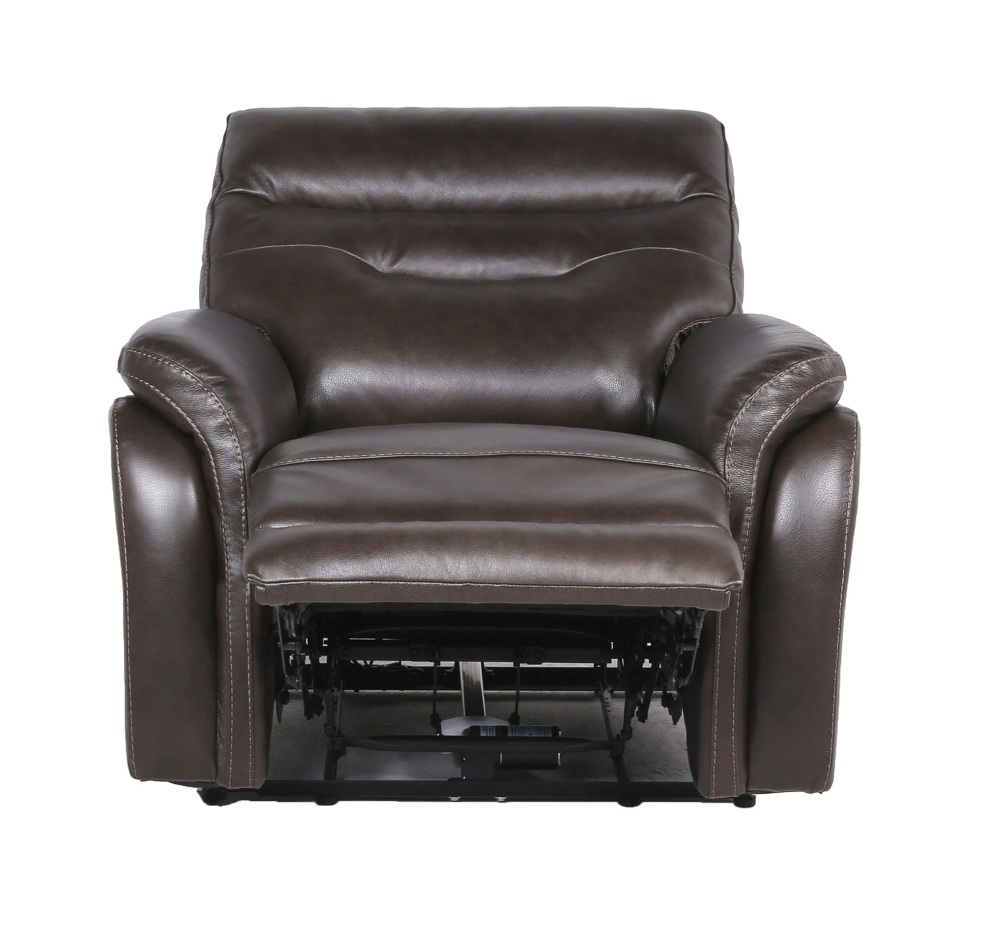 Rosa Top-Grain Leather Recliner - Brown