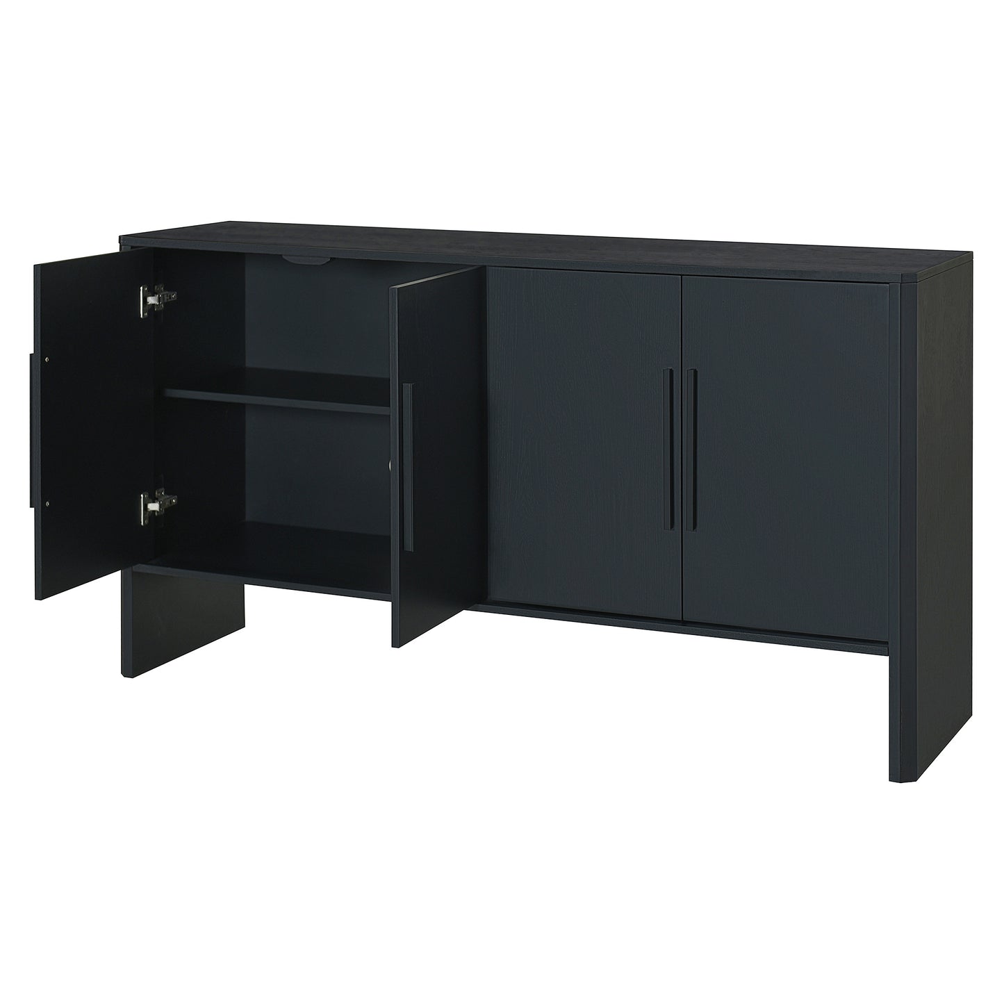 Miya Retro Sideboard Buffet - Black