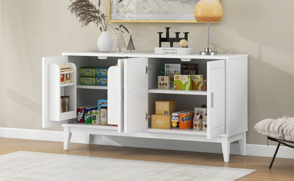 Sonia 4-Door Sideboard Buffet - White