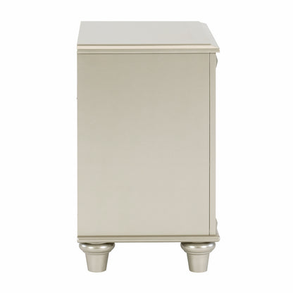 Rita Nightstand of 2x Drawers Glamorous Style - Champagne