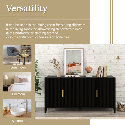 Kito Sideboard Accent Cabinet - Black