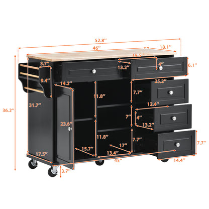 Pantry Mate Kitchen Cart - Black