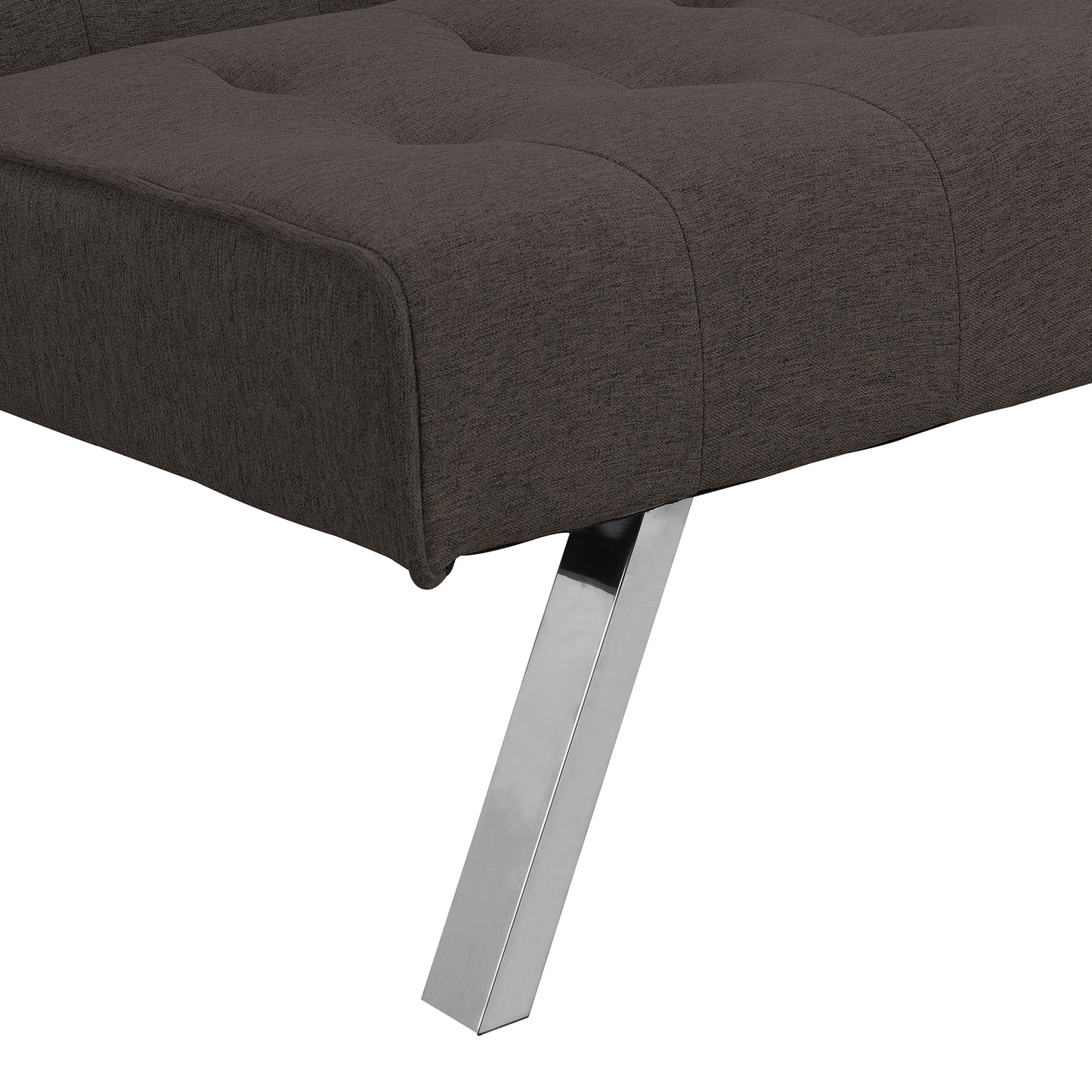 Fuji Convertible Sofa Bed WStainless Leg - Espresso