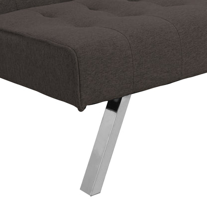 Fuji Convertible Sofa Bed WStainless Leg - Espresso