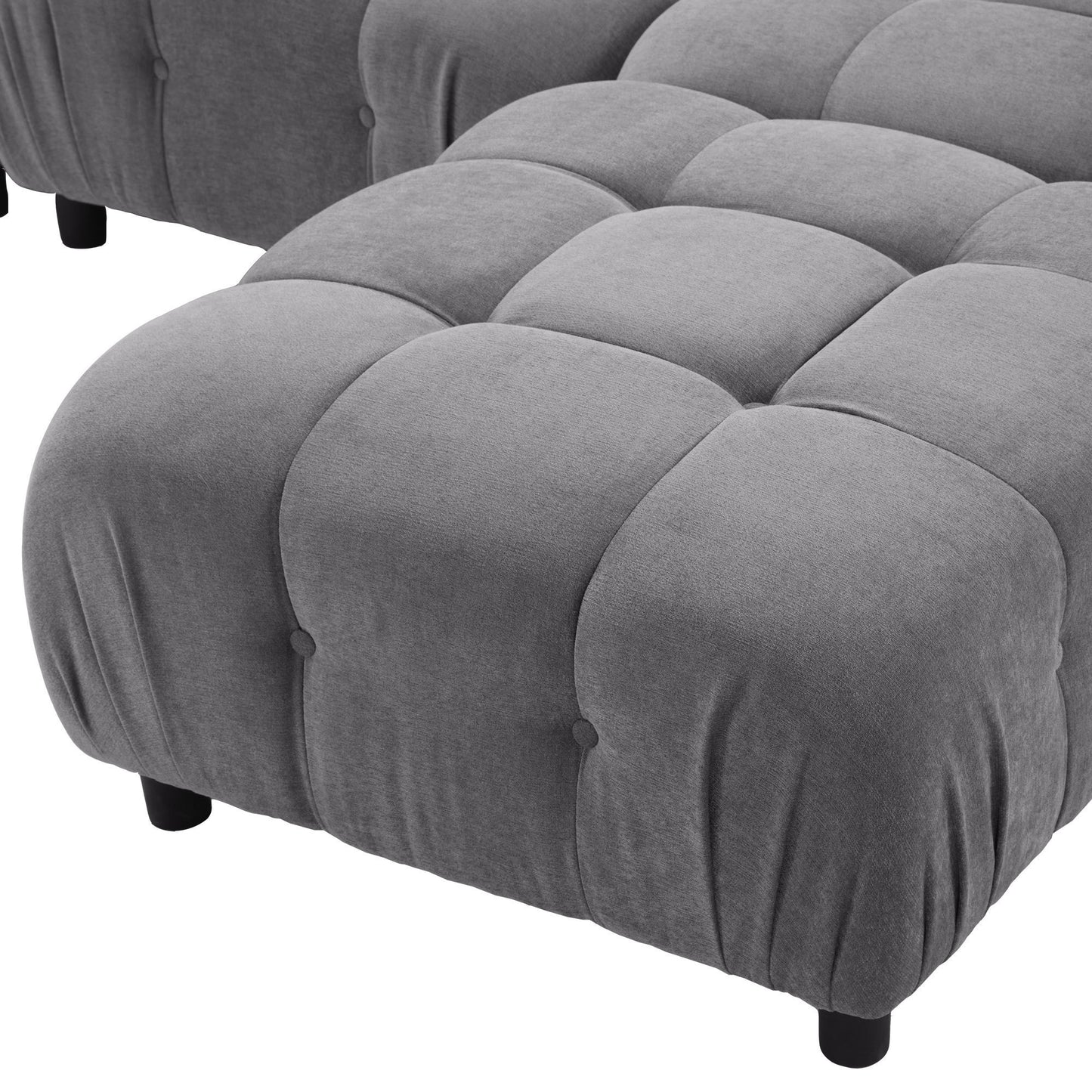 Moby Modular Convertible Sectional Sofa - Gray