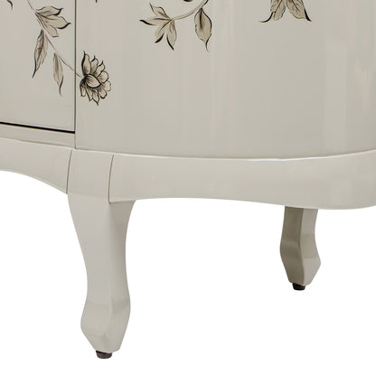Florence Hand Painted Lacquered Credenza