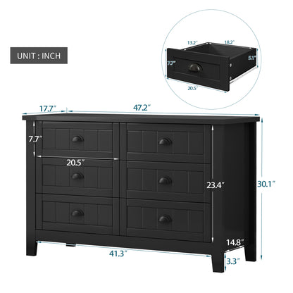 Wyatt Sideboard Accent Cabinet - Black