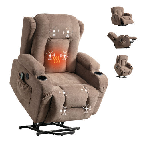Parsons Power Lift Recliner Chair - Brown