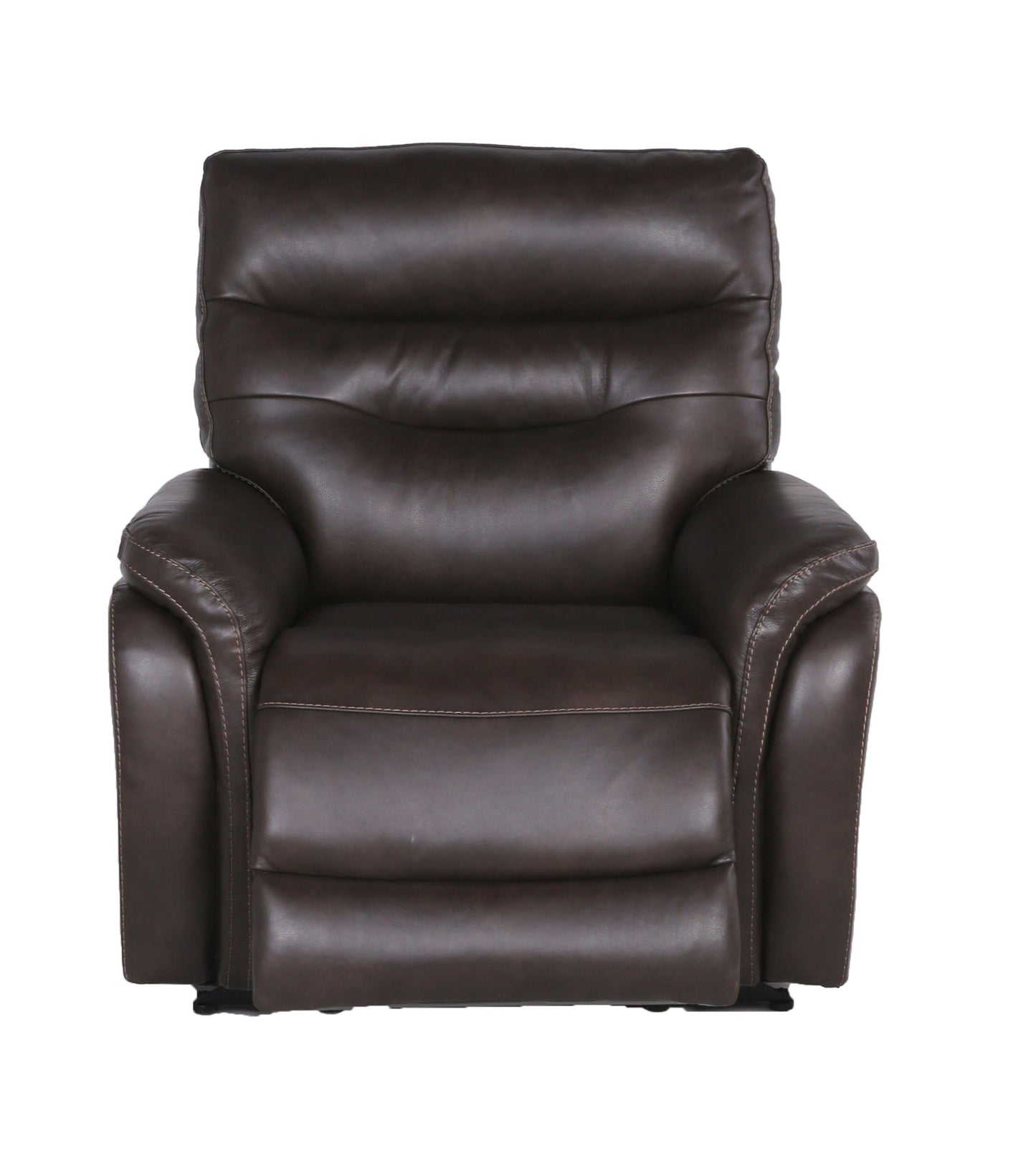 Rosa Top-Grain Leather Recliner - Brown