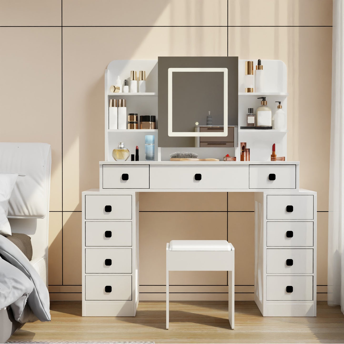 Cleo Makeup Vanity Desk Set